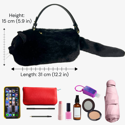 Furry Cat Hand Bag