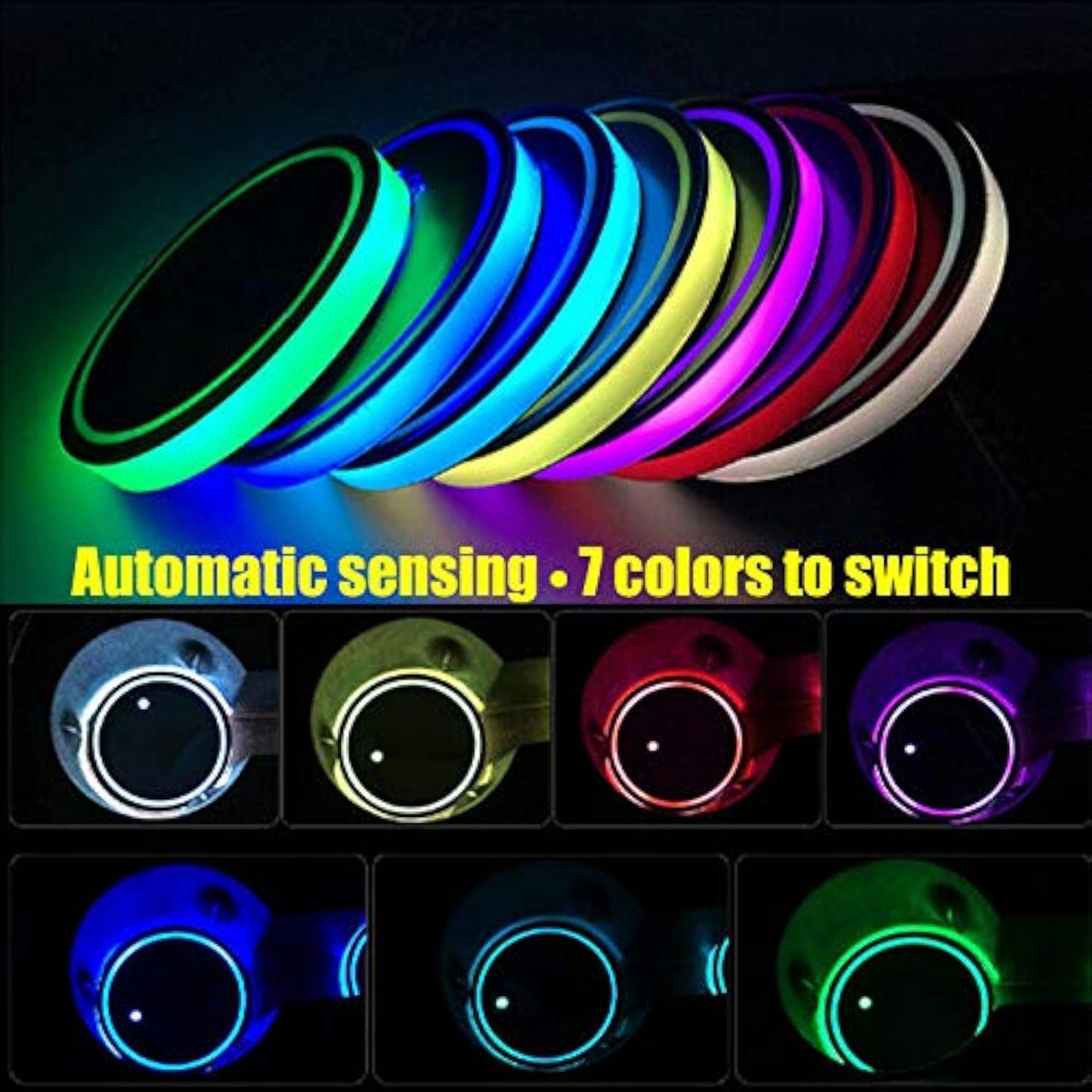 LED Cup Holder Lights for Car